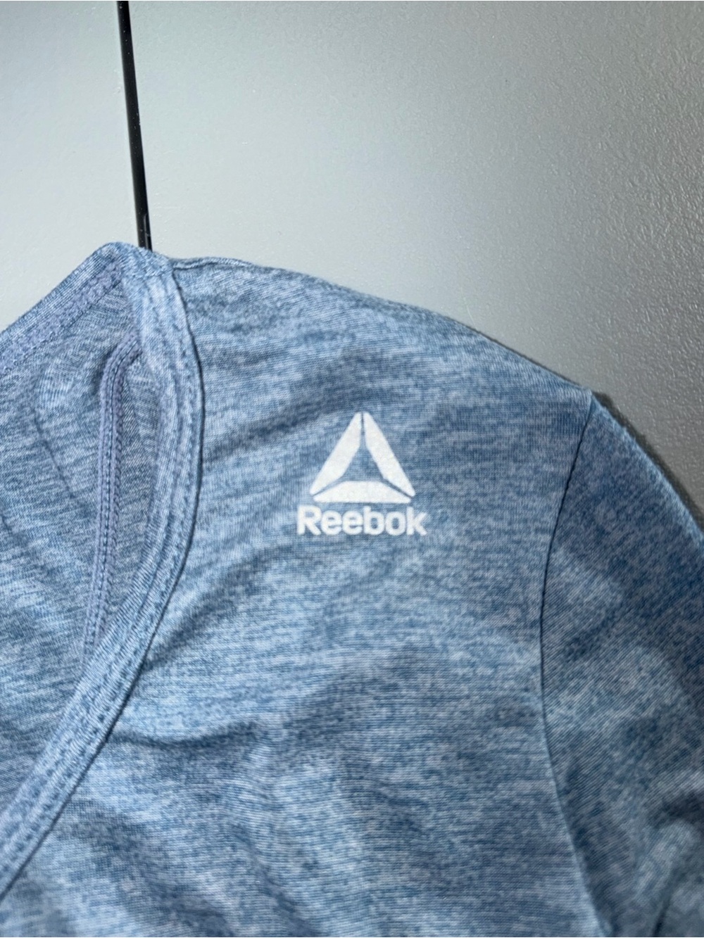 Reebok Women’s Heather Blue Long Sleeve Tee